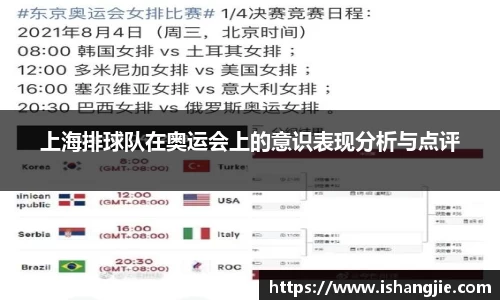 上海排球队在奥运会上的意识表现分析与点评